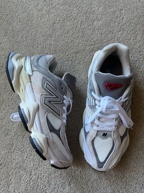 New Balance 9060 Sneakers
Cream Gray Chunky Dad Shoes Suede mens 8.5 women’s 11